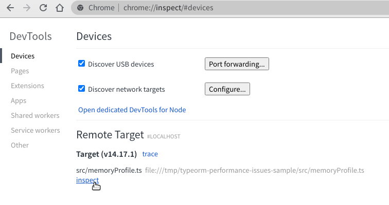 Chrome DevTools inspect 2