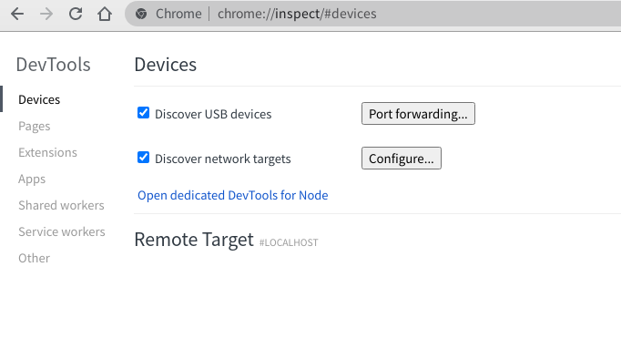 Chrome DevTools inspect 1